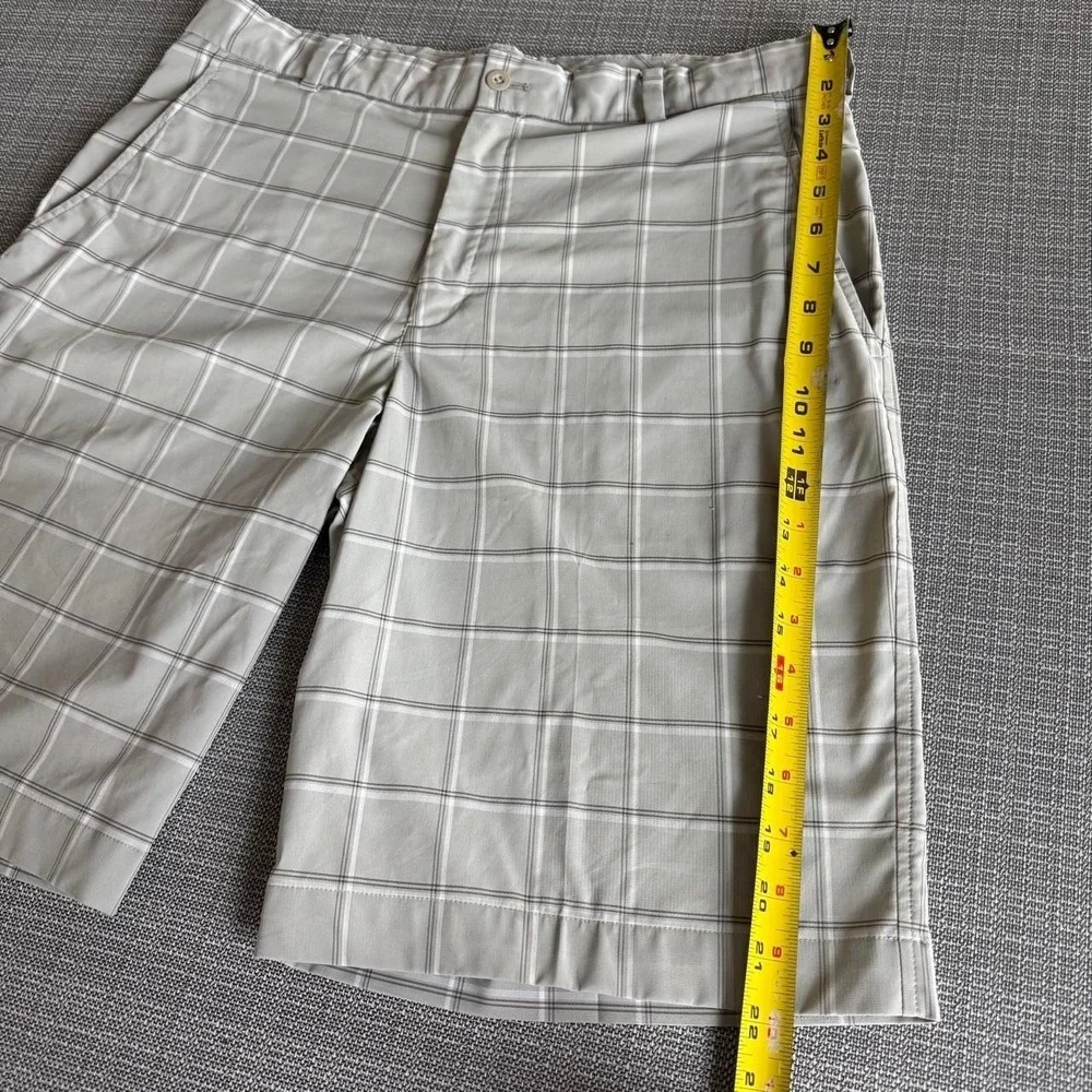 Nike grey and tan plaid Golf Shorts